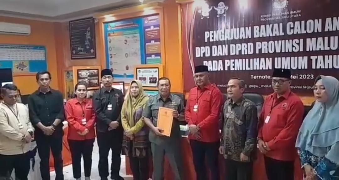 Daftar Bacaleg ke KPU, DPD PDI-P Maluku Utara Targetkan 12 Kursi untuk DPRD Provinsi