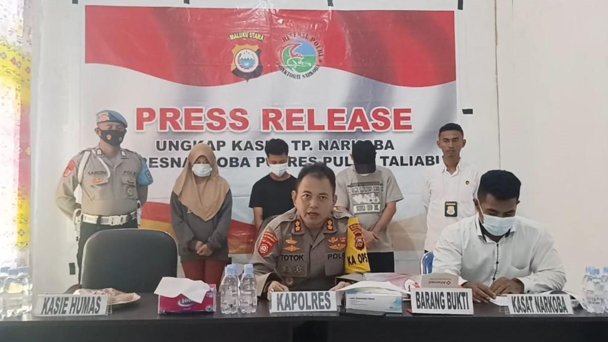 BREAKING NEWS: Remaja 16 Tahun Jadi Satu dari Tiga Tersangka Narkoba di Taliabu Maluku Utara