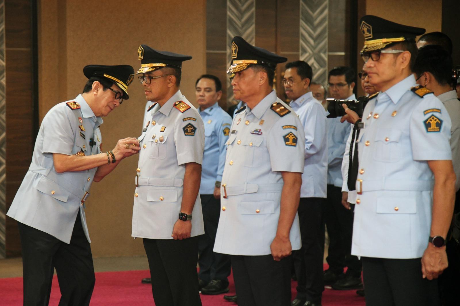 Lantik 5 Pimti Madya, Yasonna Minta Buat Terobosan Kreatif