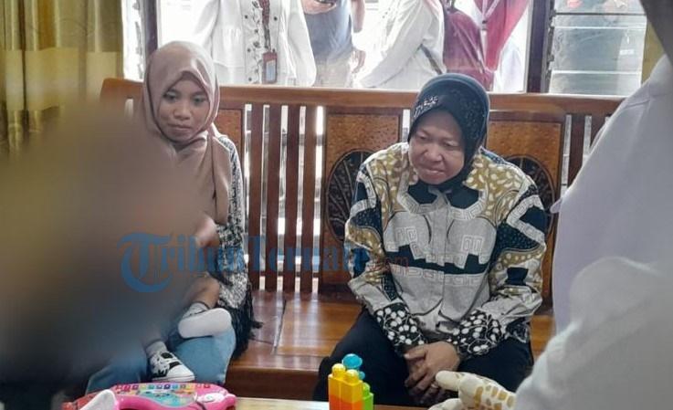 Mensos RI Tri Rismaharini Kunker ke Kantor Kementerian RI Ternate, Temui Orang Tua Belita Gizi Buruk