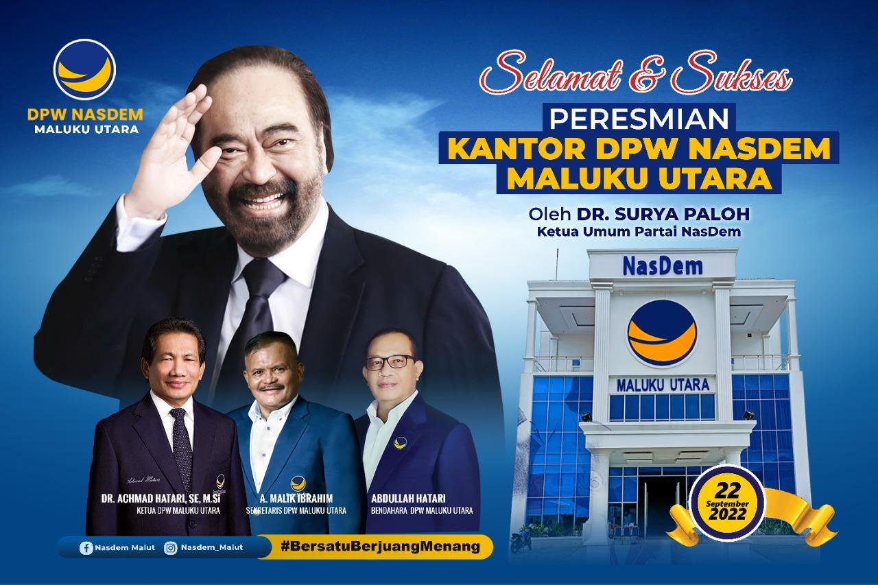 Sambut Surya Paloh di Ternate, 30 Orang Pengurus NasDem Halmahera Utara Siap Meluncur