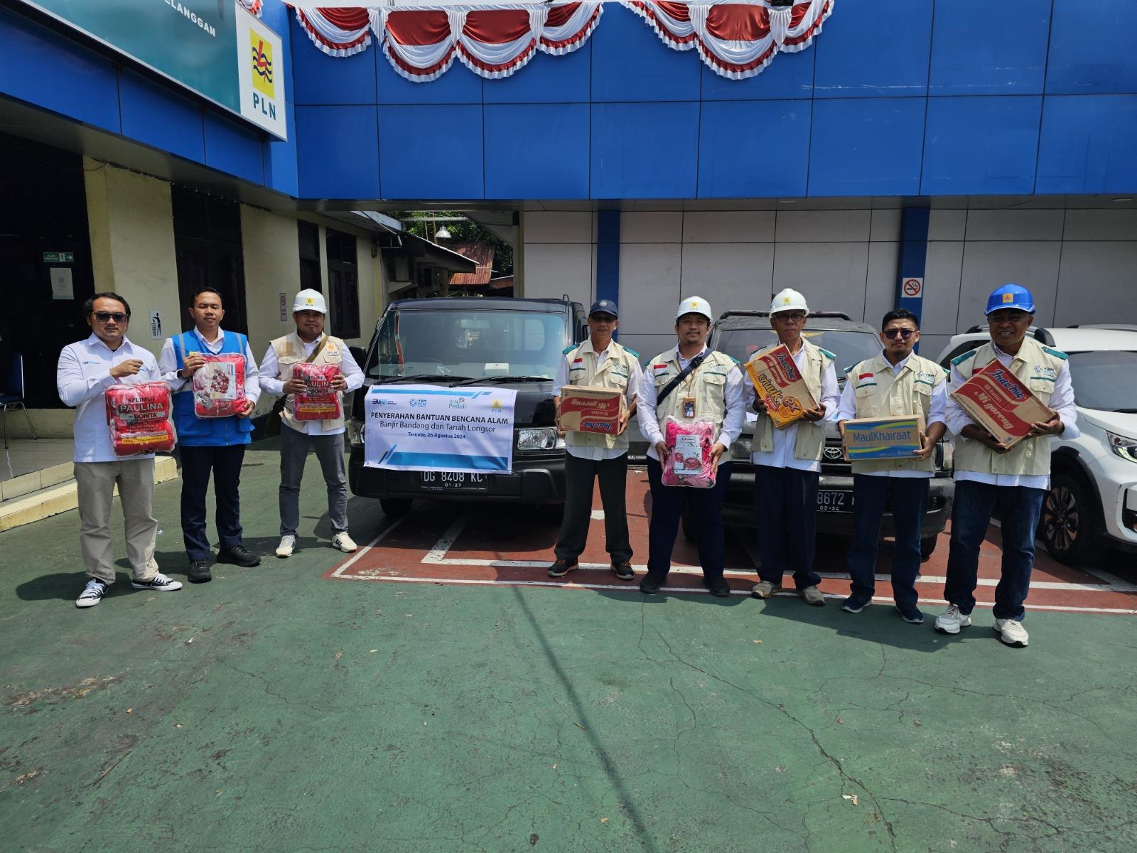 YBM PLN UIW MMU Salurkan Bantuan Kemanusiaan bagi Warga Korban Banjir Bandang di Ternate