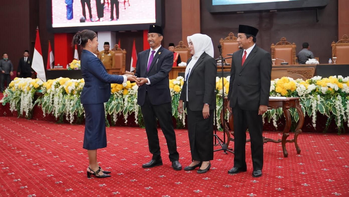 Wakil Ketua I, II dan III DPRD Maluku Utara 2024-2029 Dilantik