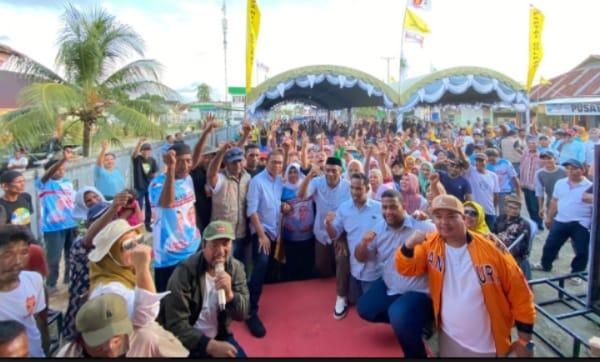 Lantik Tim Kampanye di Weda Utara Halmahera Tengah Malut, Ikram M Sangadji: Beri Kami Kesempatan