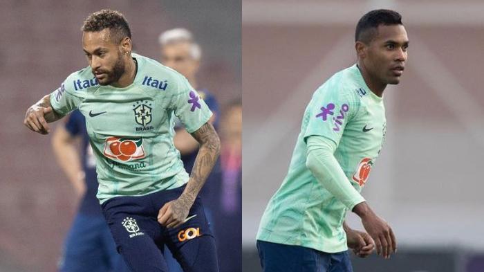 Neymar Latihan Bareng Skuad Brasil, Bagaimana Nasib Bek Juventus Alex Sandro Jelang Lawan Korsel?