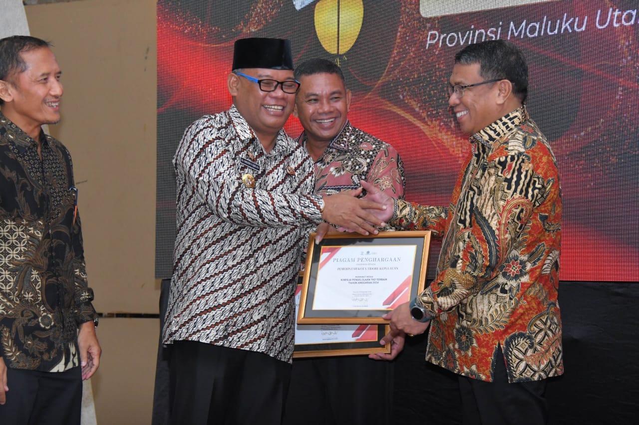Pemkot Tidore Dapat Penghargaan Pengelolaan TKD Terbaik T.A 2024