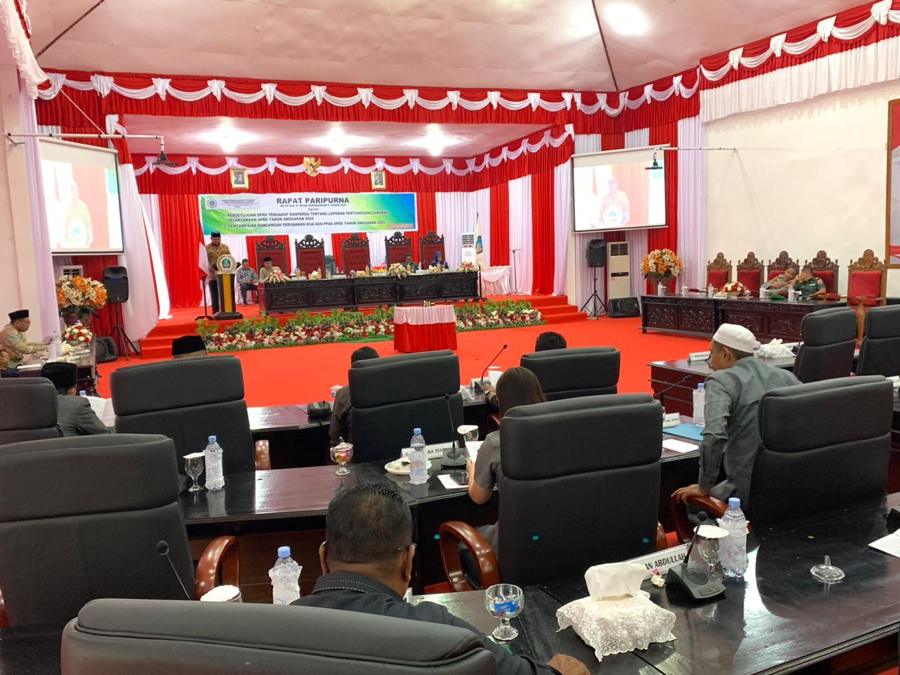 Pemkab Halmahera Selatan Sampaikan KUA PPAS Perubahan APBD 2025, PAD Dirancang Naik