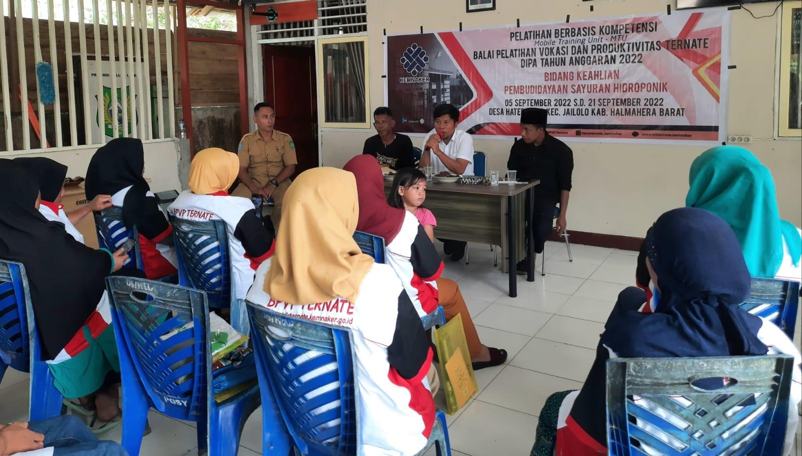 BPVP Ternate Buka Pelatihan MTU Bidang Keahlian Pembudidaya Sayuran Hidroponik
