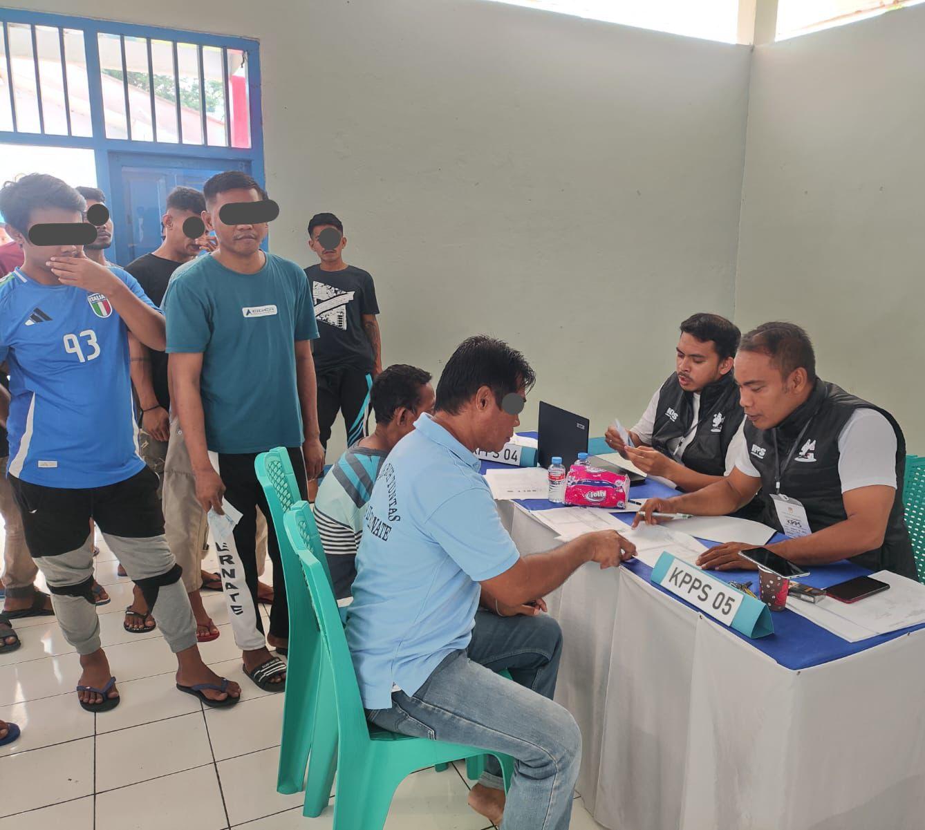 Pungut Hitung Pilkada 2024 di TPS Khusus Lapas Ternate Selesai, Berikut Hasilnya !