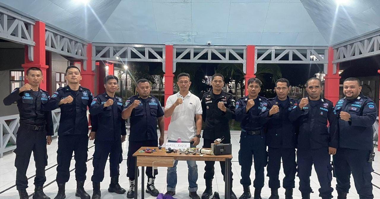 Antisipasi Hal Tak Diinginkan, Rutan Kelas II B Ternate Rutin Razia Kamar Hunia Warga Binaan