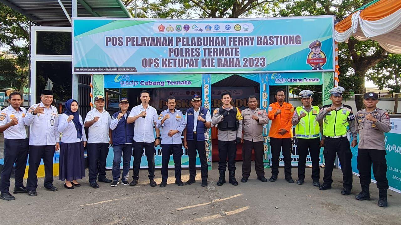 Alami Lonjakan Penumpang, Polsek Ternate Selatan Bangun 3 Pos Pelayanan Mudik Lebaran 2023