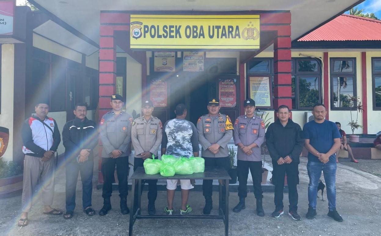 Diduga Edarkan Cap Tikus, PS Ditangkap Polsek Oba Utara Tidore