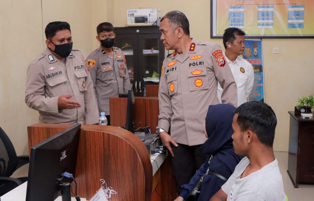 Kapolda Maluku Utara Sidak Polres Ternate: Saya Belum Temukan Pungli di Pelayanan Umum