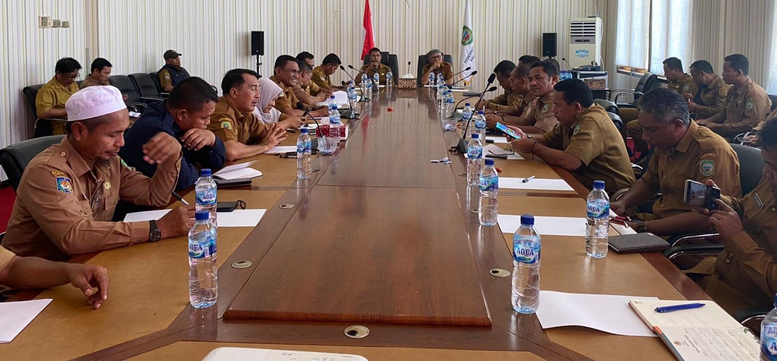 Rakor Jelang HUT ke 21 Halmahera Timur, Maluku Utara: Muchsin Mustafa Jadi Ketua Panitia