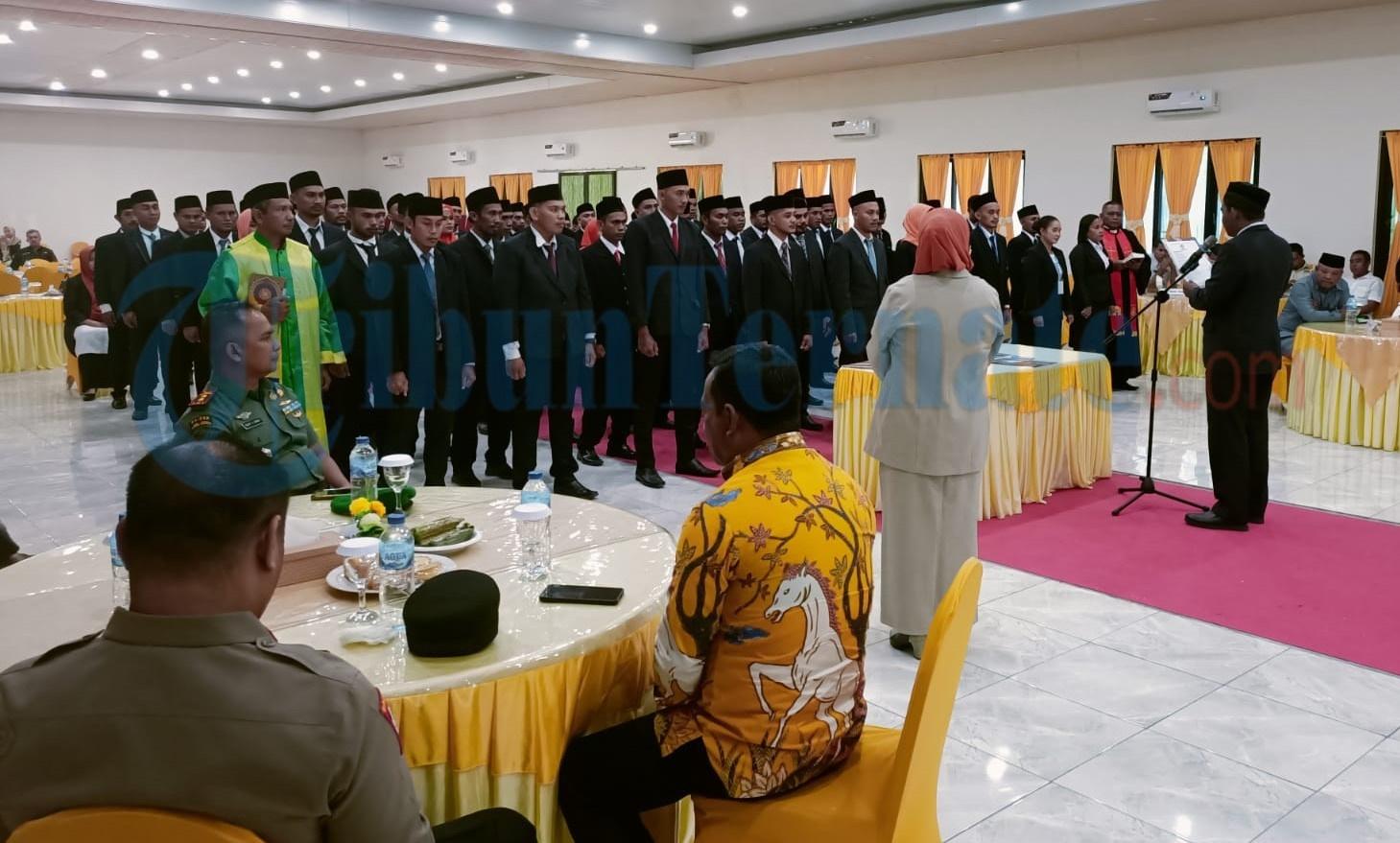 85 Anggota PPK Halmahera Utara Dilantik, Ketua KPU: Ingat! Jangan Buat Pelanggran