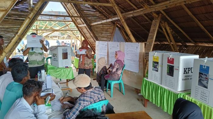 Hasil Penghitungan Suara TPS Tempat Bupati Taliabu Mencoblos, Prabowo-Gibran Unggul Telak