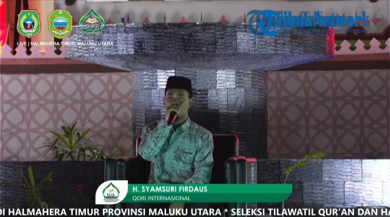 Menangis Dengar Tilawah Qari' Internasional Syamsuri Firdaus di Pembukaan STQH Halmahera Timur