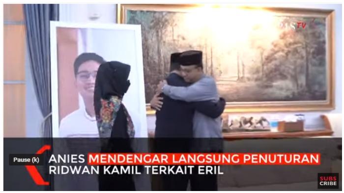 Takziah, Anies Baswedan Peluk Erat Ridwan Kamil: Insyaallah Eril Pembuka Jannah bagi Orangtuanya