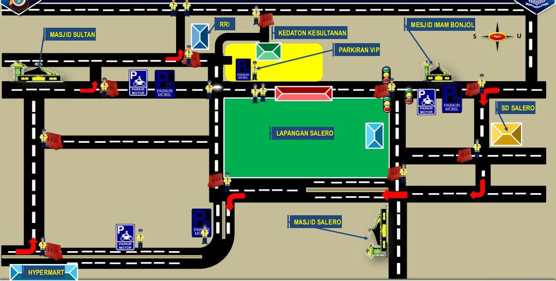 Arus Lalu Lintas Akan Dialihkan Selama Upacara Bendera HUT RI ke 77 di Lapangan Ngara Lamo Ternate