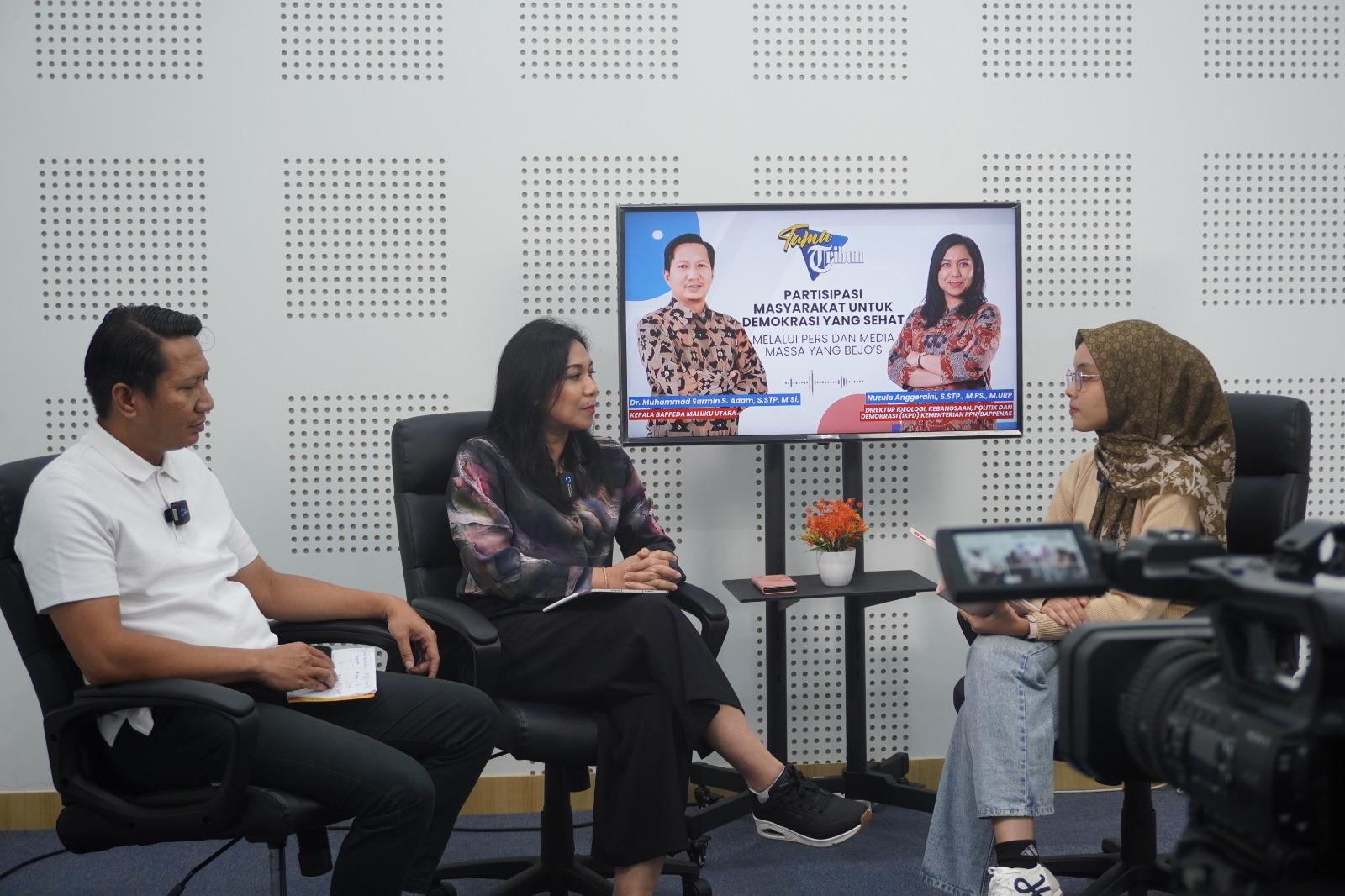 TAMU TRIBUN: Bappenas-Bappeda Maluku Utara Tekankan Demokrasi Sehat Lewat Pers BEJO’S