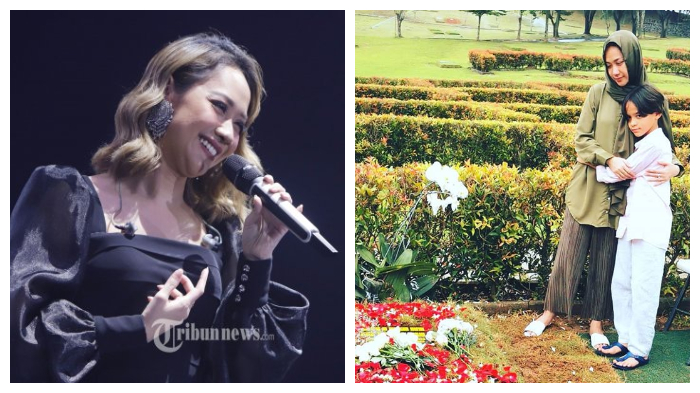 BCL Langsung Datangi Makam Ashraf Sinclair Setelah Manggung, Pandangi Pusara Sambil Tersenyum