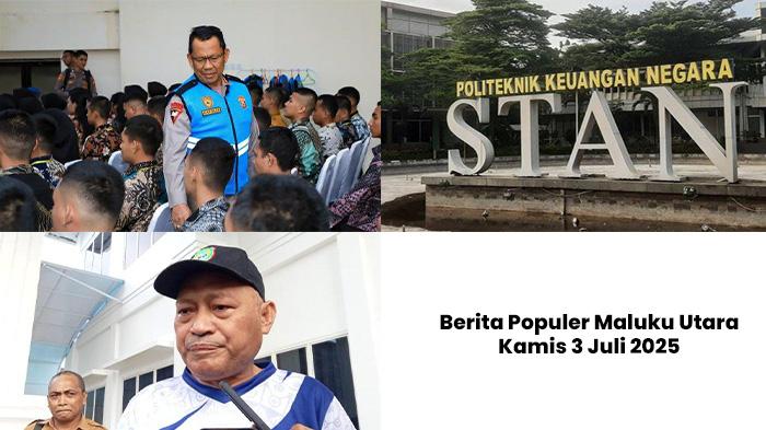 3 Berita Populer Malut: 169 Bintara dan 5 Catar Akpol Lulus - Sarbin Sehe Tepis Isu Miring