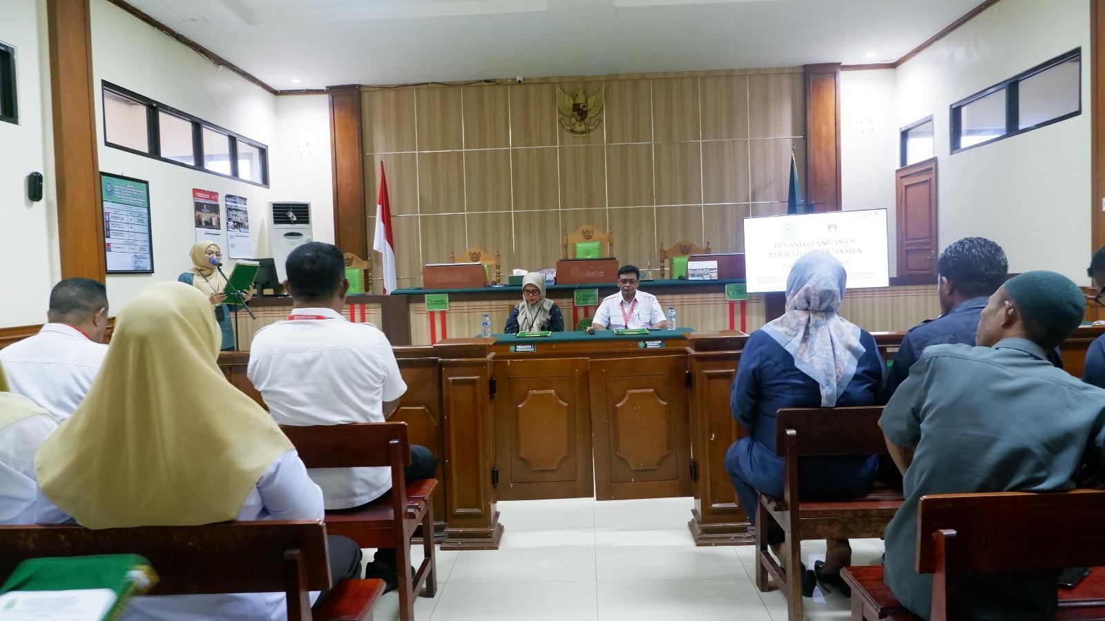 Pendampingan Dispensasi Kawin, Dinas P2KBP3A Tidore dan Pengadilan Agama Soasio Teken Kerjasama
