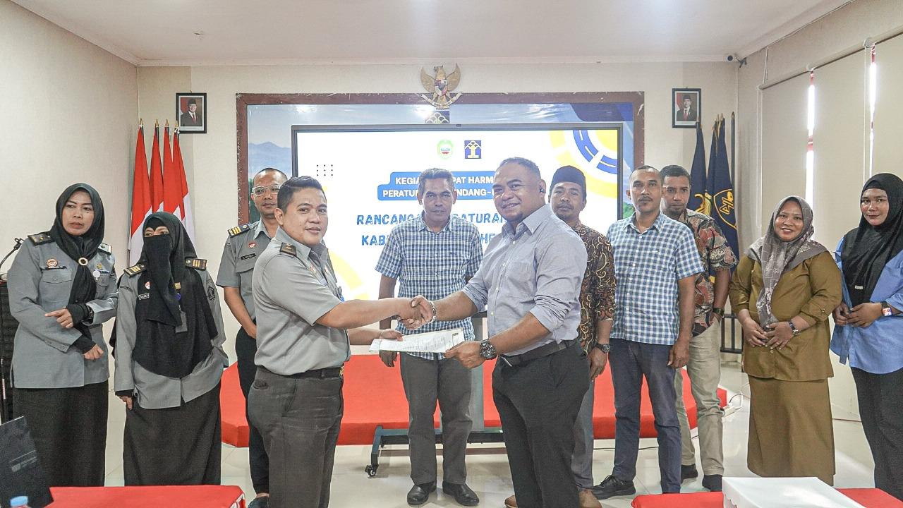 Kemenkum Maluku Utara Harmonisasi 3 Ranperda Halmahera Timur, Termasuk Perlindungan Pekerja Lokal