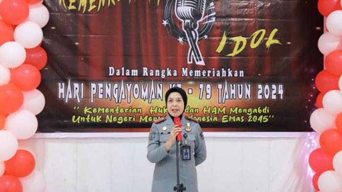 Meriahkan Hari Pengayoman ke-79, Lapas Perempuan Ternate Kemenkumham Malut Ikut Lomba Menyanyi