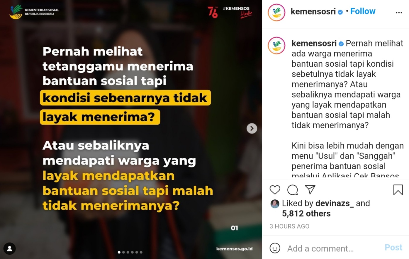 Ada Warga Kaya tapi Terima Bansos? Laporkan Lewat Aplikasi Cek Bansos: Ayo Bantu Pemerintah Kawal
