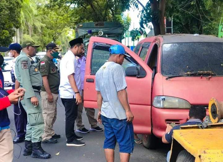 Dishub dan Satpol PP Ternate Lakukan Penertiban PKL Disepanjang Badan Jalan