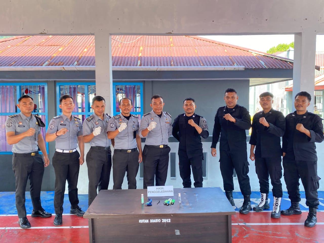 Pertahankan Zero Halinir, Rutan Soasio Tidore Gelar Penggeledahan Rutin