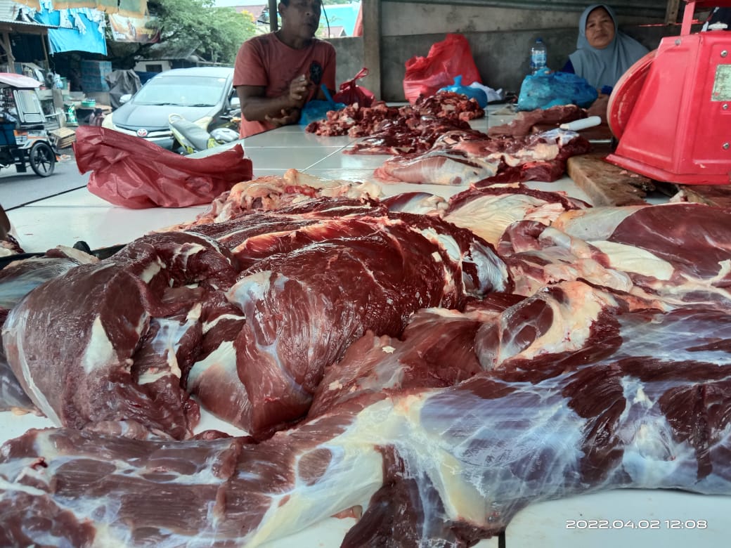 Sehari Jelang Ramadan Harga Daging Sapi di Kota Tobelo Halmahera Utara Naik
