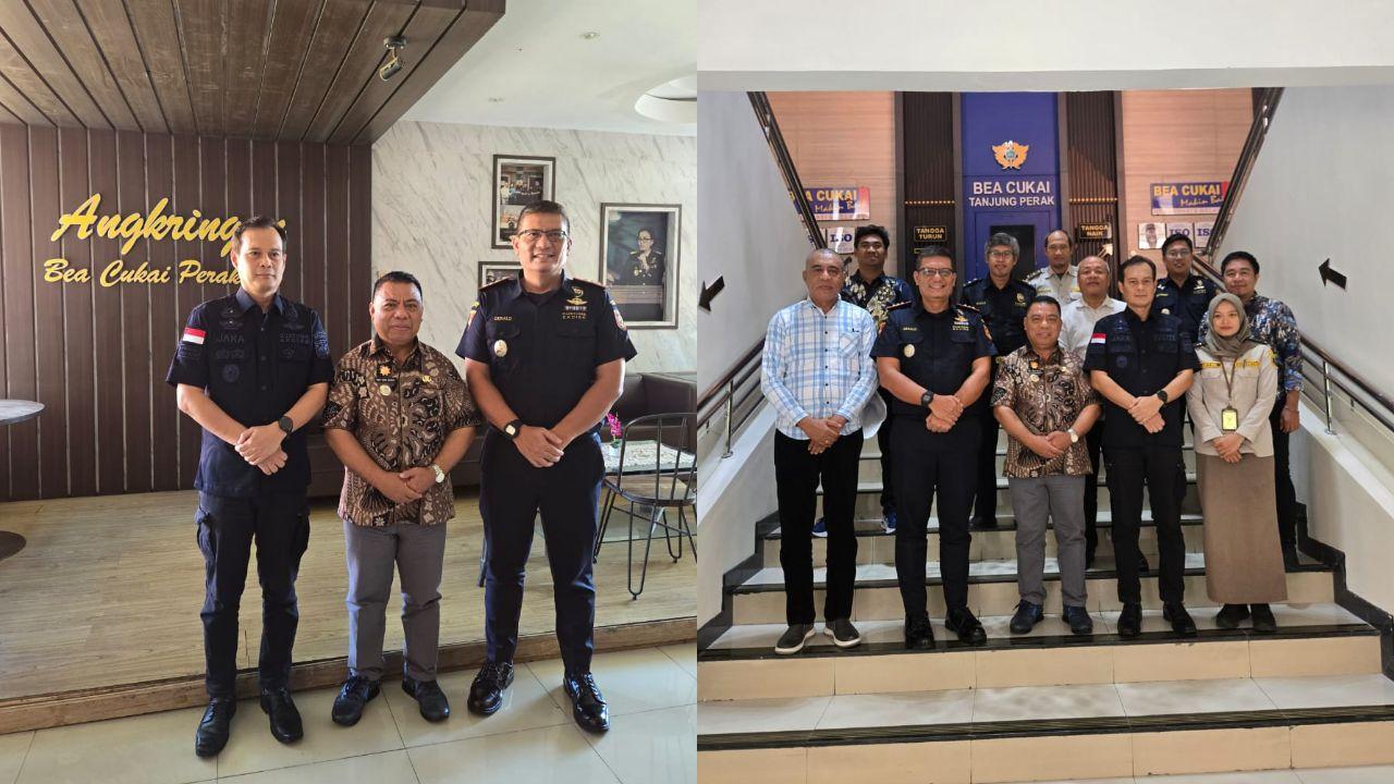 Percepatan Ekspor, Bupati Halmahera Utara Piet Babua Temui Kepala Bea Cukai Tanjung Perak