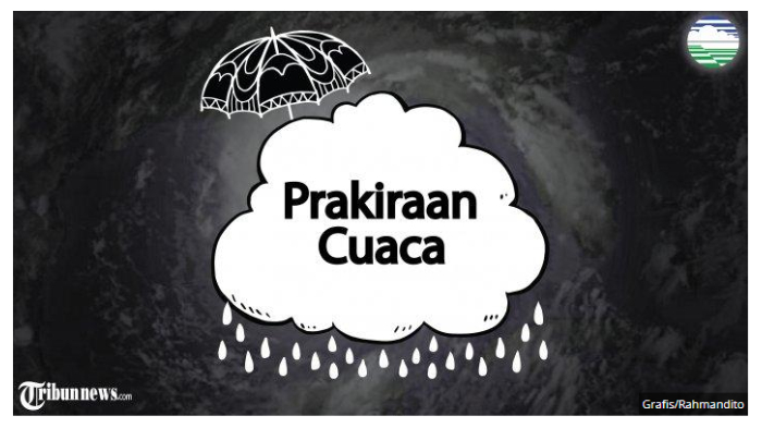 Prakiraan Cuaca Maluku Utara Jumat 3 Januari 2020, Labuha & Taliabu Hujan Sedang di Siang Hari