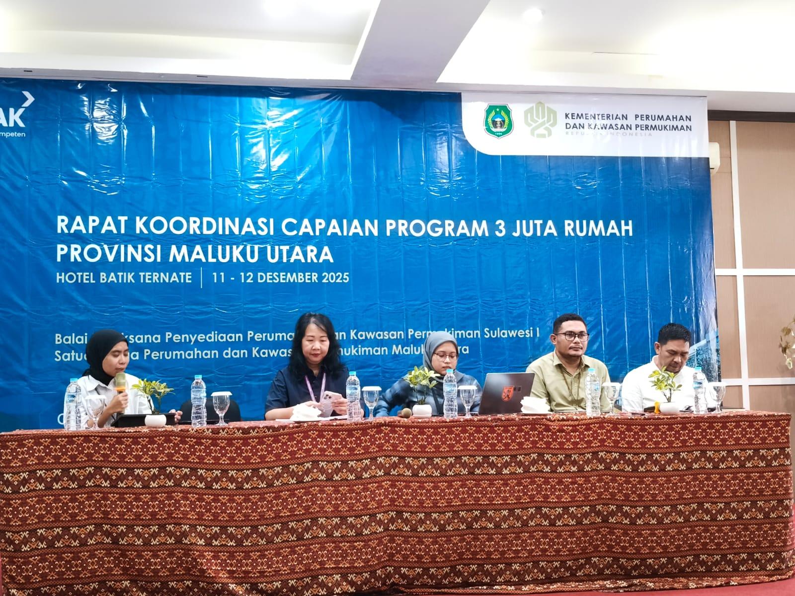 Bappeda Malut Petakan 6 Klaster Prioritas untuk Program Nasional 3 Juta Rumah