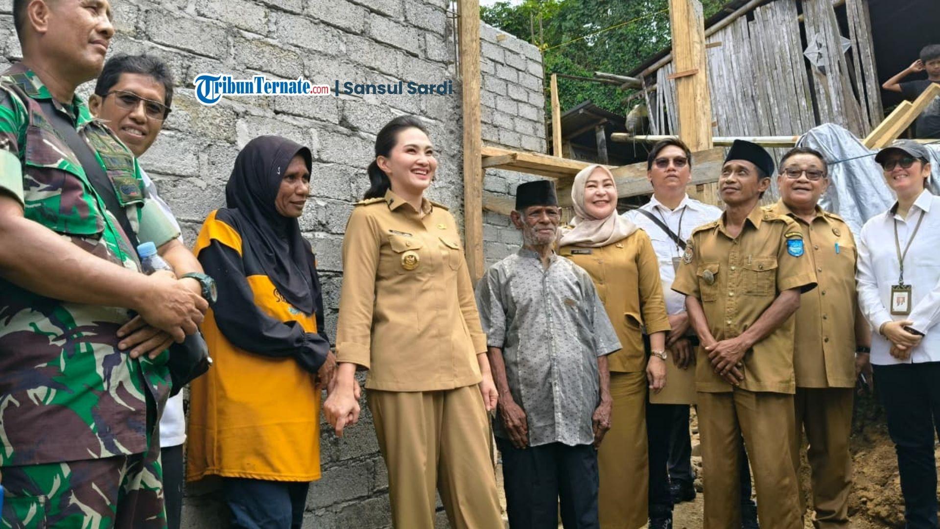 Gubernur Maluku Utara Sherly Laos Tinjau Progres Renovasi RTLH di Ternate