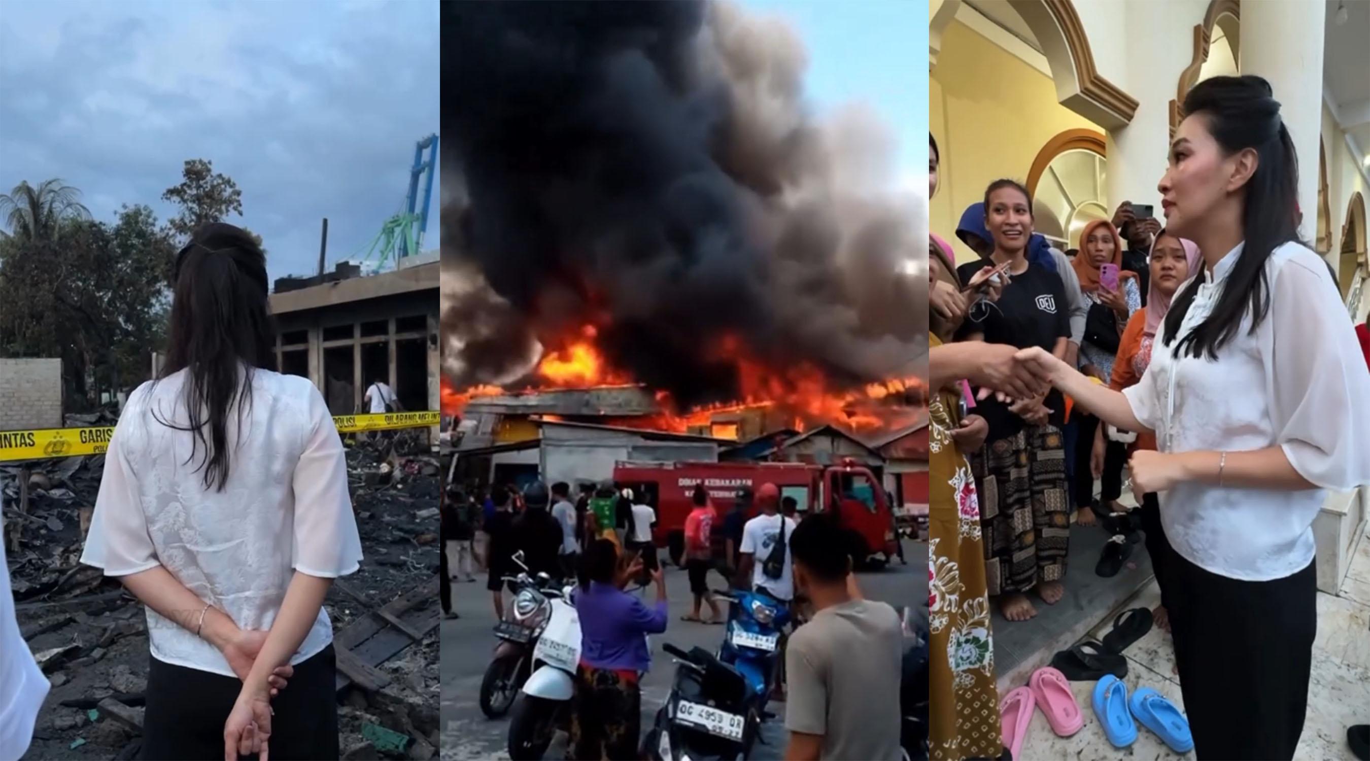 Gubernur Maluku Utara Sherly Laos Gercep Sambangi Korban Kebakaran di Kota Baru Ternate