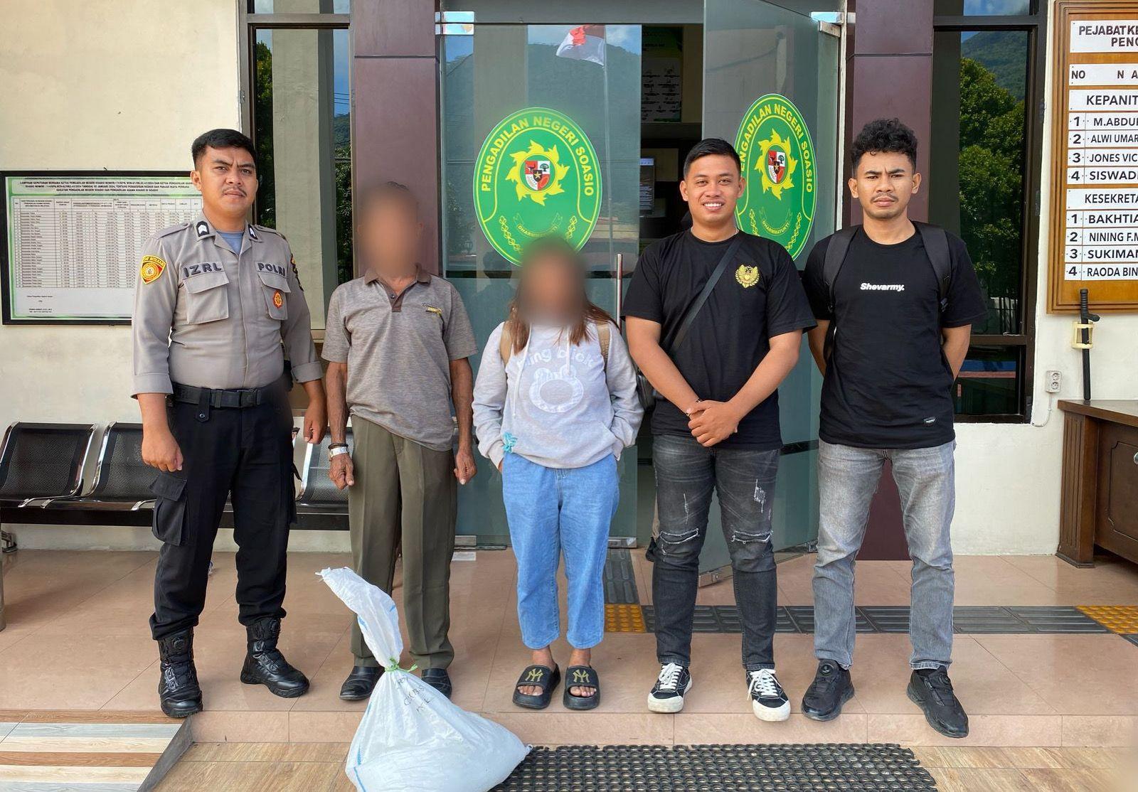 Jual Cap Tikus, Satu Wanita dan Pria 70 Tahun di Sofifi Dituntut Bayar Denda Puluhan Juta