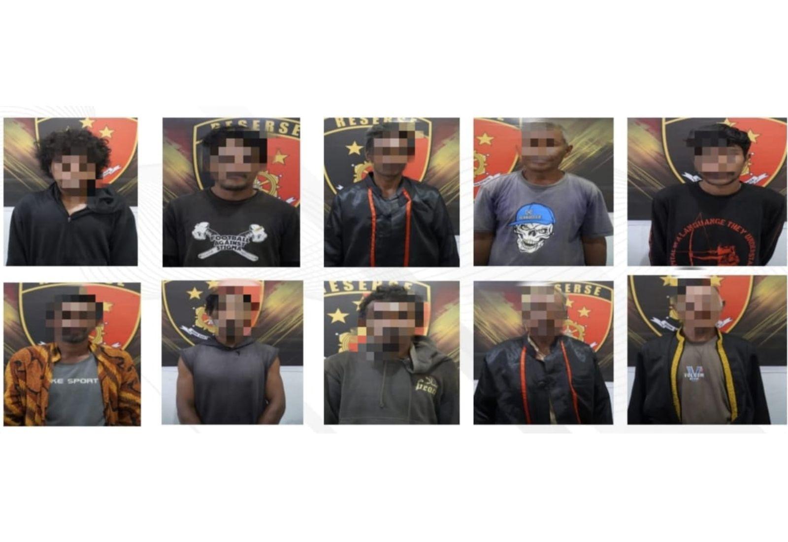 Deretan Barang Bukti dan Para Tersangka Premanisme di Area Tambang Halmahera Timur - terduga-tersangka-aksi-unjuk-rasa-tambang-di-Halmahera-Timur.jpg