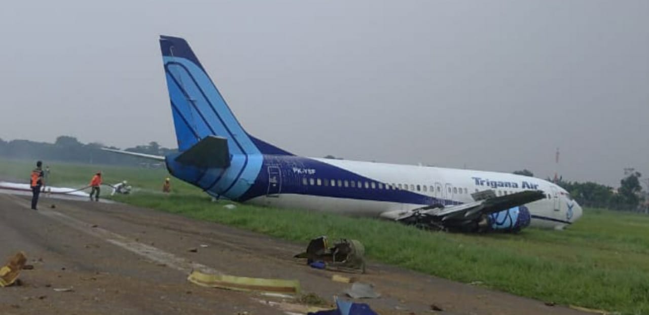 KNKT Ungkap Fakta Baru Tergelincirnya Pesawat Trigana Air PK-YSF: Mendarat dengan Satu Mesin