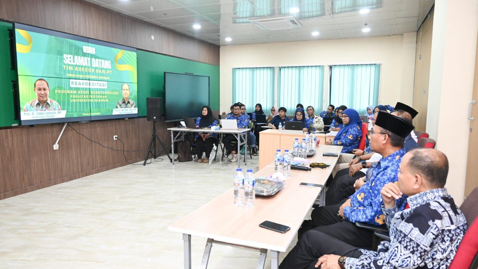 BAN PT Asesmen Lapangan Prodi Agroteknologi Unkhair Ternate, Target Akreditasi Unggul