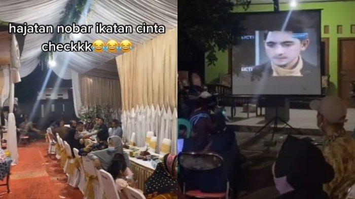 Viral Video Nobar Sinetron Ikatan Cinta di Acara Hajatan, Banyak yang Marah pada Pemeran Elsa