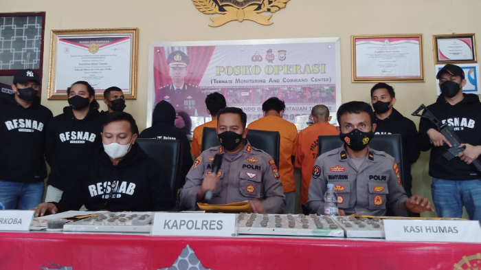 Polisi Tangkap 4 Orang Diduga Terlibat Narkoba, Satu di Antaranya Pegawai Honorer di BPKAD Ternate