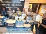 Polisi Sita Ratusan Liter Cap Tikus di KM Permata Bunda Rute Manado-Jailolo-Ternate