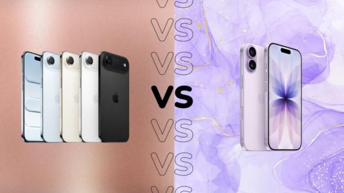 Ulasan iPhone 17 vs iPhone Air: Perbandingan Desain, Kamera, dan Performa -  Tribuntoraja.com