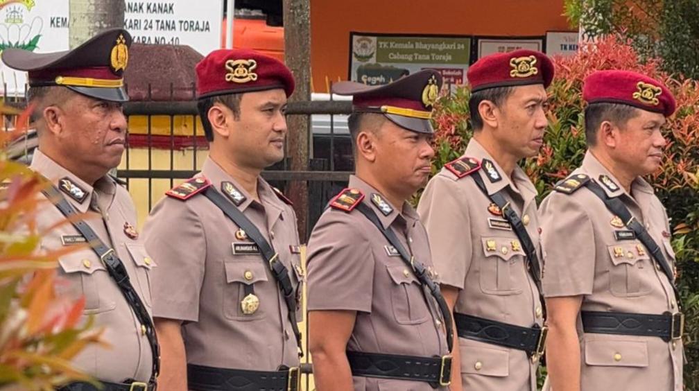Kapolres Tana Toraja Ganti Kasat Reskrim, Kasat Narkoba dan Kasat Intel