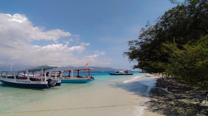 Boat di Gili Trawangan Nusa Tenggara Barat (NTB).