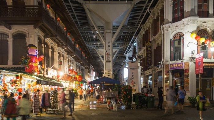 Chinatown Food Street di Singapura.