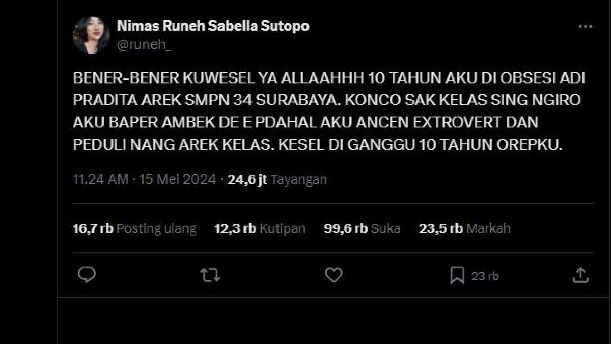 Viral Wanita Diteror Teman SMP Selama 10 Tahun, Berawal Kasih Uang Jajan ke Pelaku